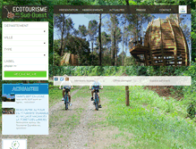 Tablet Screenshot of ecotourisme-sudouest.com